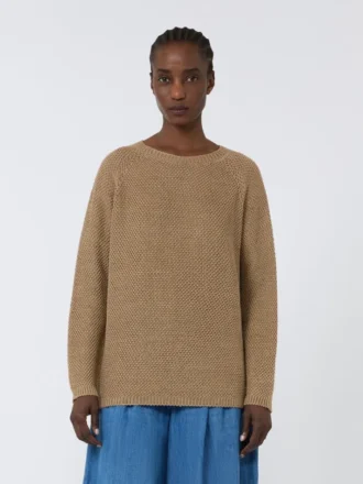 Lightweight linen sweater, desert