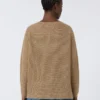 Lightweight linen sweater, desert
