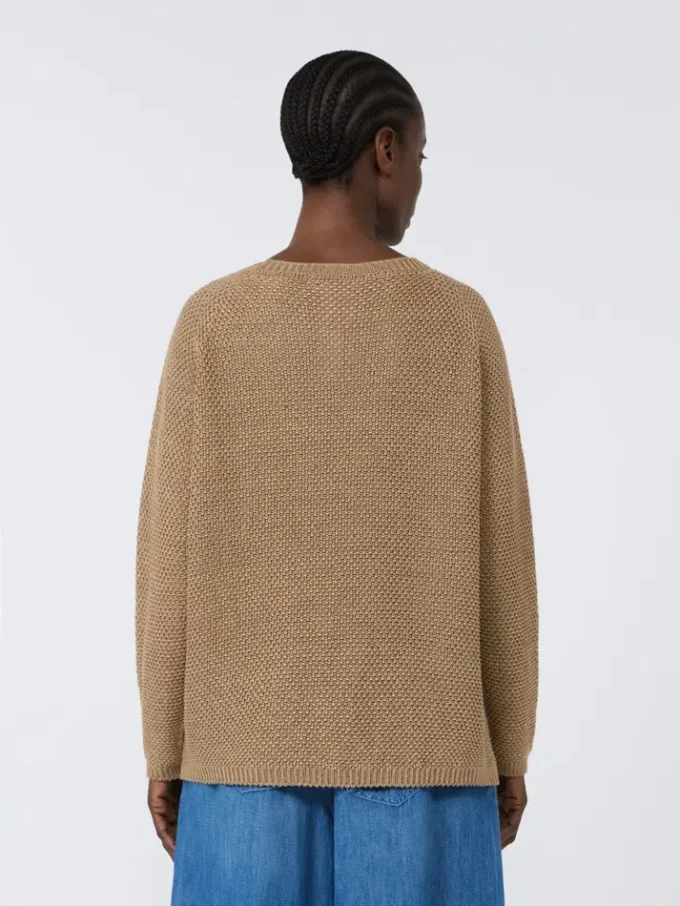 Lightweight linen sweater, desert