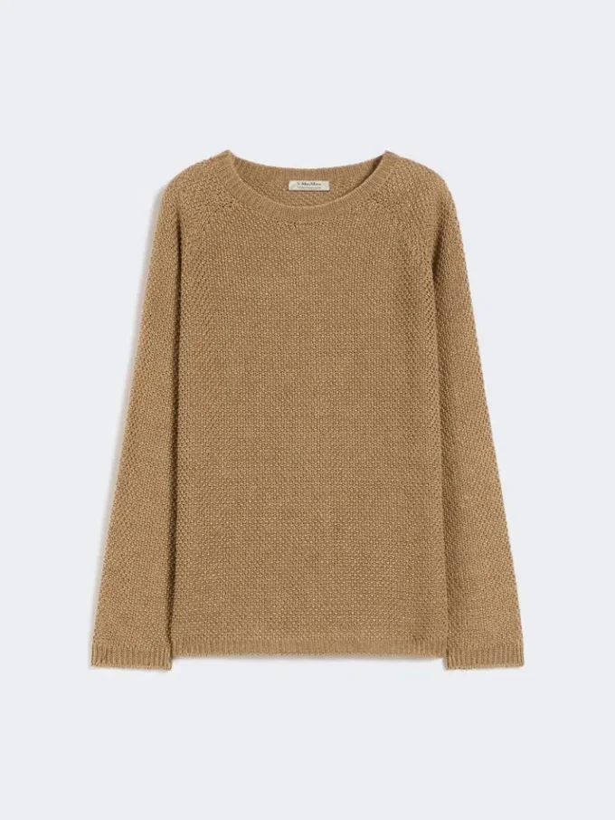 Lightweight linen sweater, desert
