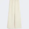 Linen and silk trousers, beige