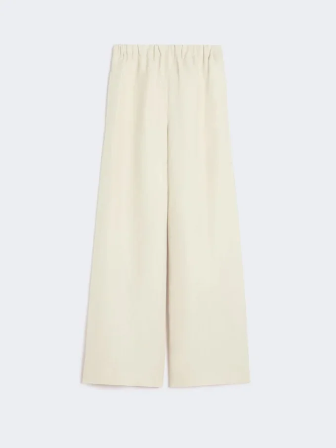 Linen and silk trousers, beige