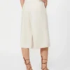 Linen bermuda shorts, beige