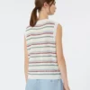 Linen yarn waistcoat, multicolour Linen yarn waistcoat, multicolour