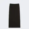 Long cotton skirt, black Long cotton skirt, black