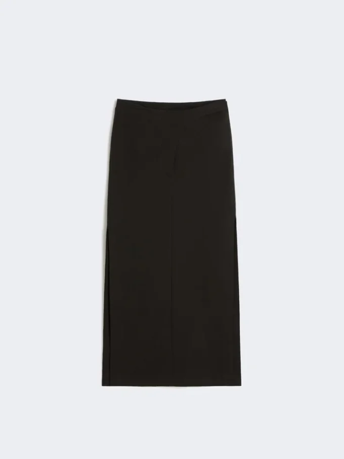 Long cotton skirt, black Long cotton skirt, black