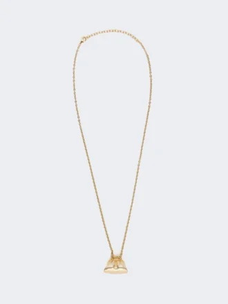 Long necklace with pasticcino bag charm, gold