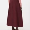 Long taffeta skirt, bordeaux Long taffeta skirt, bordeaux