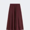 Long taffeta skirt, bordeaux Long taffeta skirt, bordeaux