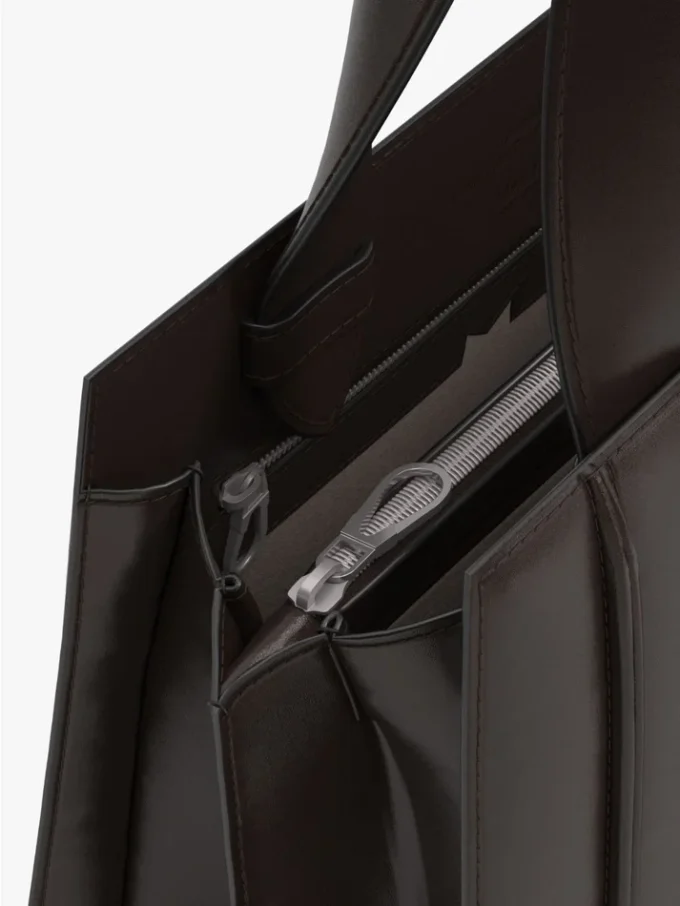 Max mara whitney bag 5 – medium, dark brown