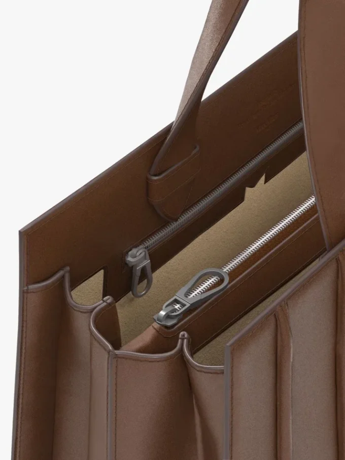 Max mara whitney bag 7 – large, amber brown