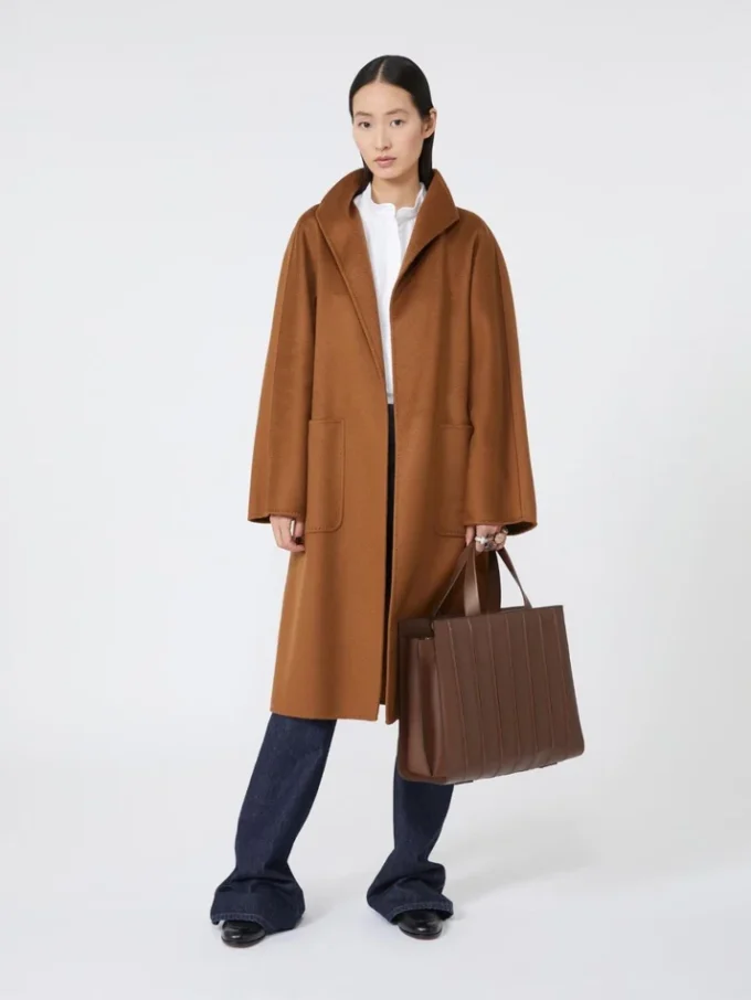 Max mara whitney bag 7 – large, amber brown