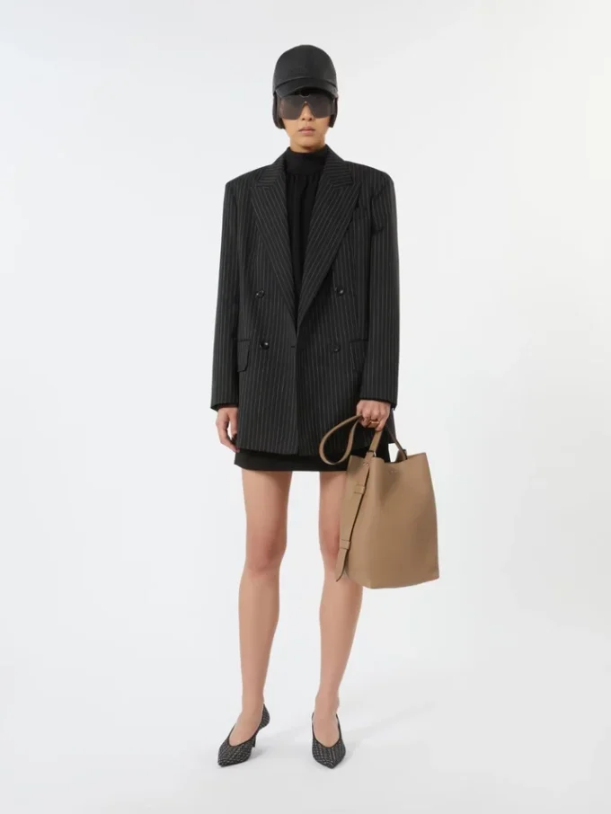 – medium archetipo leather bag, mud – medium archetipo leather bag, mud