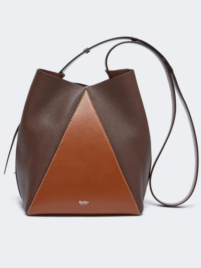 Medium bucket bag, cocoa