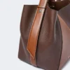 Medium bucket bag, cocoa
