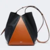 Medium bucket bag, rust