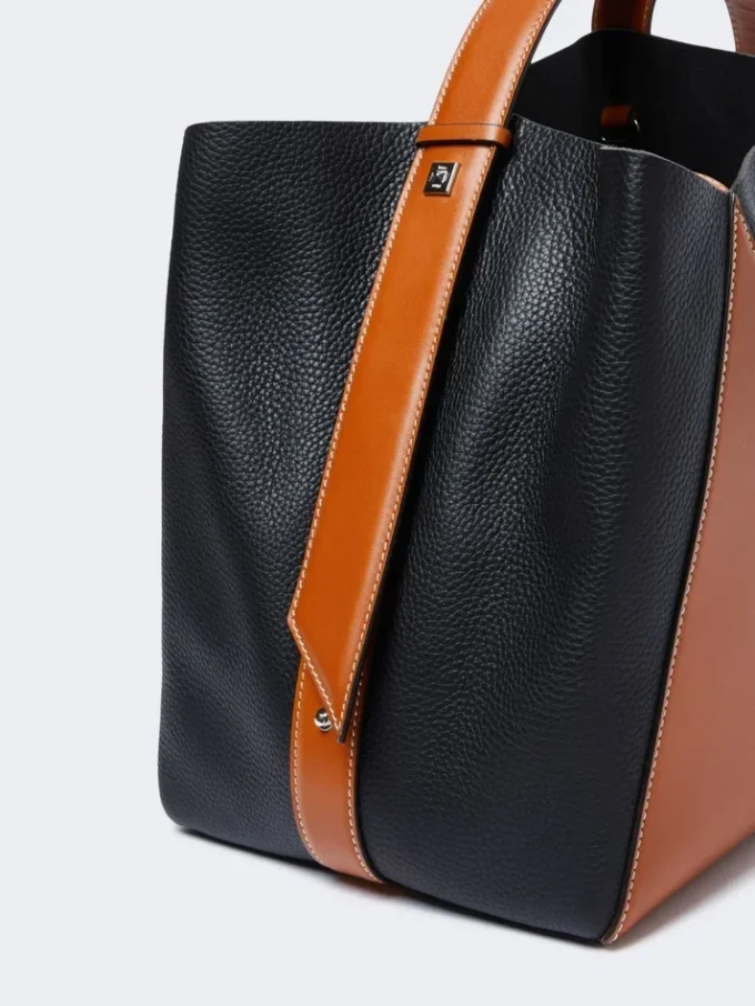 Medium bucket bag, rust