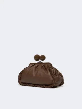 Medium nappa leather pasticcino bag, brown