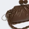 Medium nappa leather pasticcino bag, brown