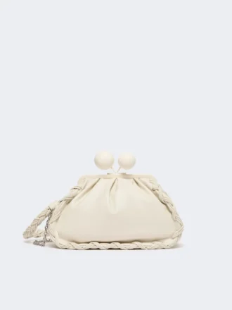 Medium nappa leather pasticcino bag, ivory