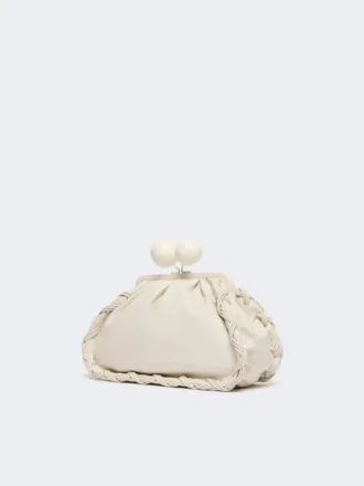 Medium nappa leather pasticcino bag, ivory