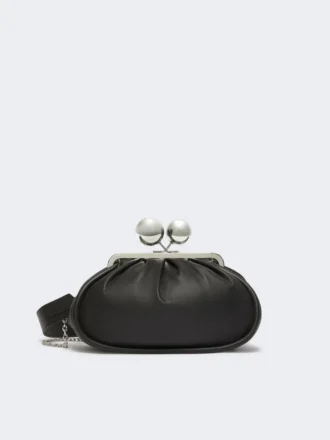 Medium pasticcino bag in glossy nappa leather, black Medium pasticcino bag in glossy nappa leather, black