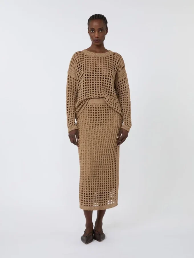 Mesh cotton skirt, desert Mesh cotton skirt, desert