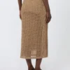 Mesh cotton skirt, desert Mesh cotton skirt, desert