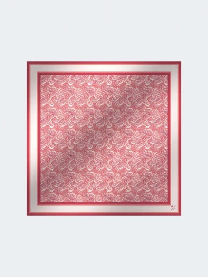 Modal and silk maxi square, salmon