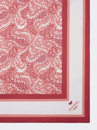 Modal and silk maxi square, salmon