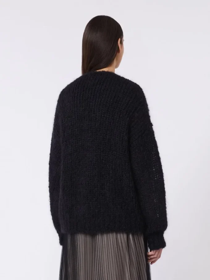 Mohair cardigan, black Mohair cardigan, black