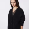 Mohair cardigan, black Mohair cardigan, black