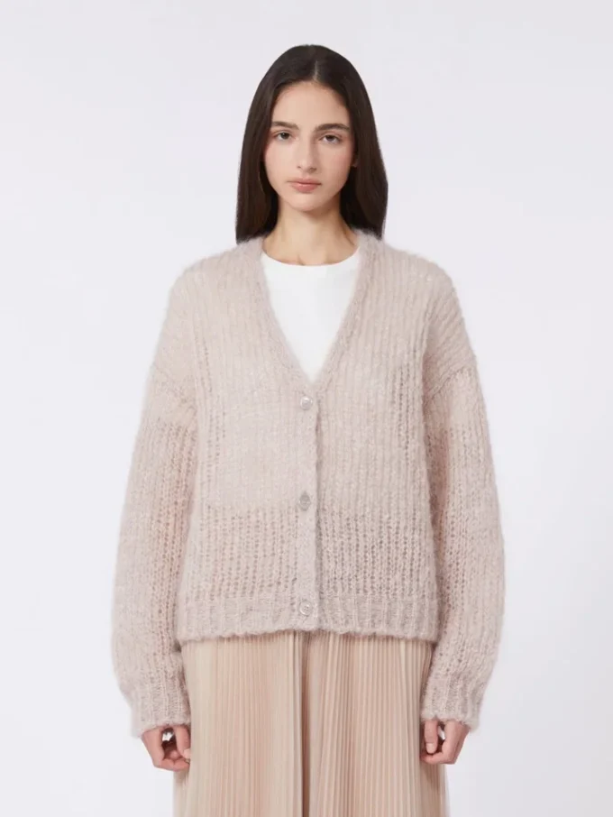 Mohair cardigan, sand Mohair cardigan, sand