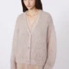 Mohair cardigan, sand Mohair cardigan, sand