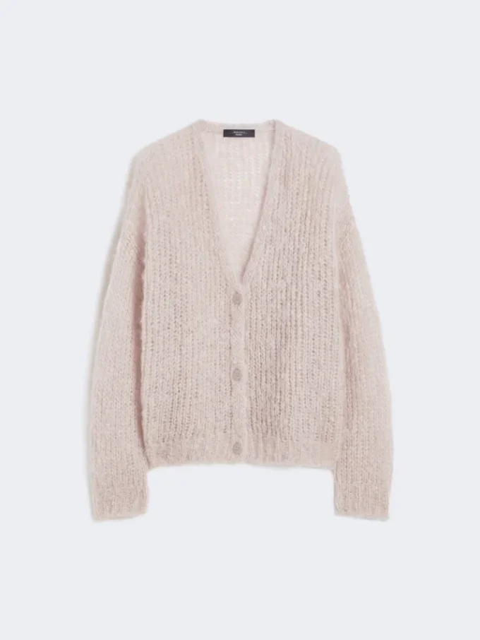 Mohair cardigan, sand Mohair cardigan, sand