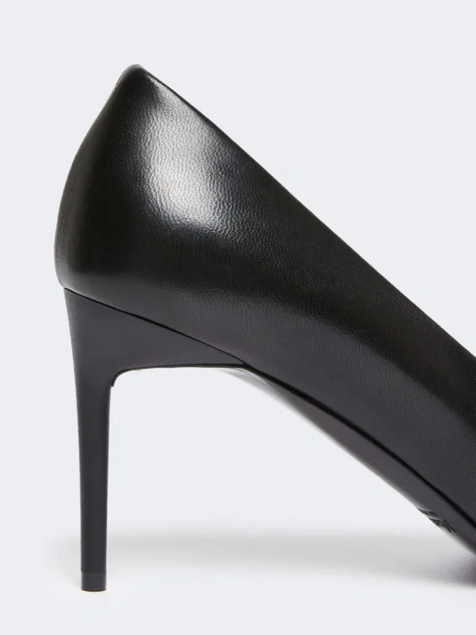 Nappa leather court shoes, black Nappa leather court shoes, black