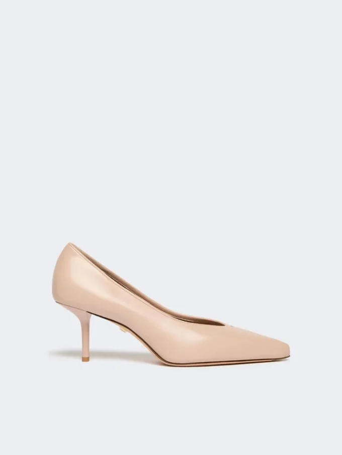 Nappa leather court shoes, pink Nappa leather court shoes, pink