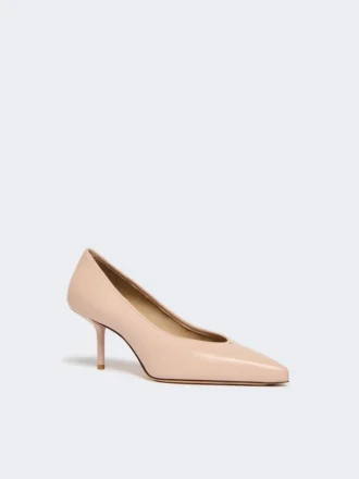 Nappa leather court shoes, pink
