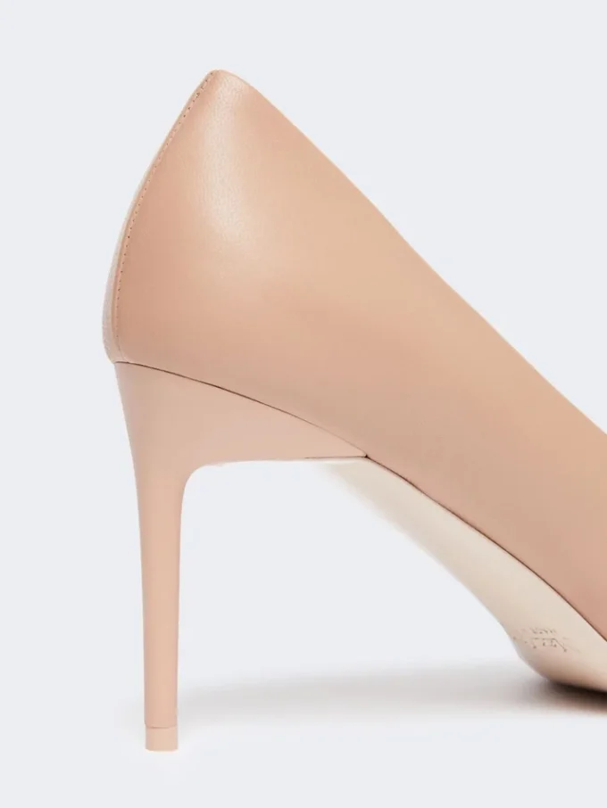 Nappa leather court shoes, powder Nappa leather court shoes, powder