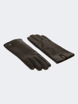 Nappa leather gloves, black