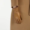 Nappa leather gloves, tobacco