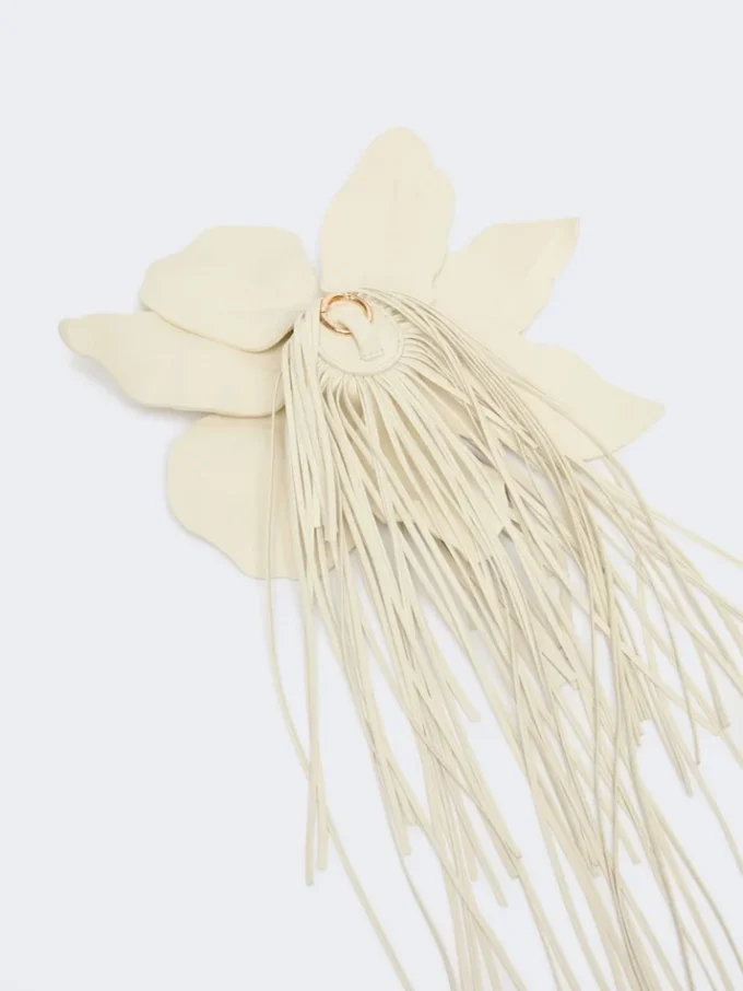 Nappa leather hobo bag, vanilla