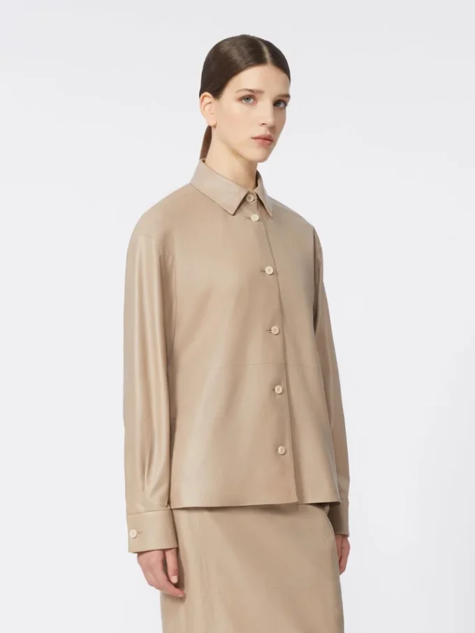 Nappa leather jacket, sand Nappa leather jacket, sand