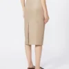 Nappa leather pencil skirt, sand Nappa leather pencil skirt, sand