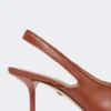 Nappa leather slingbacks, rust Nappa leather slingbacks, rust