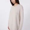 Oversized alpaca and cotton sweater, sand