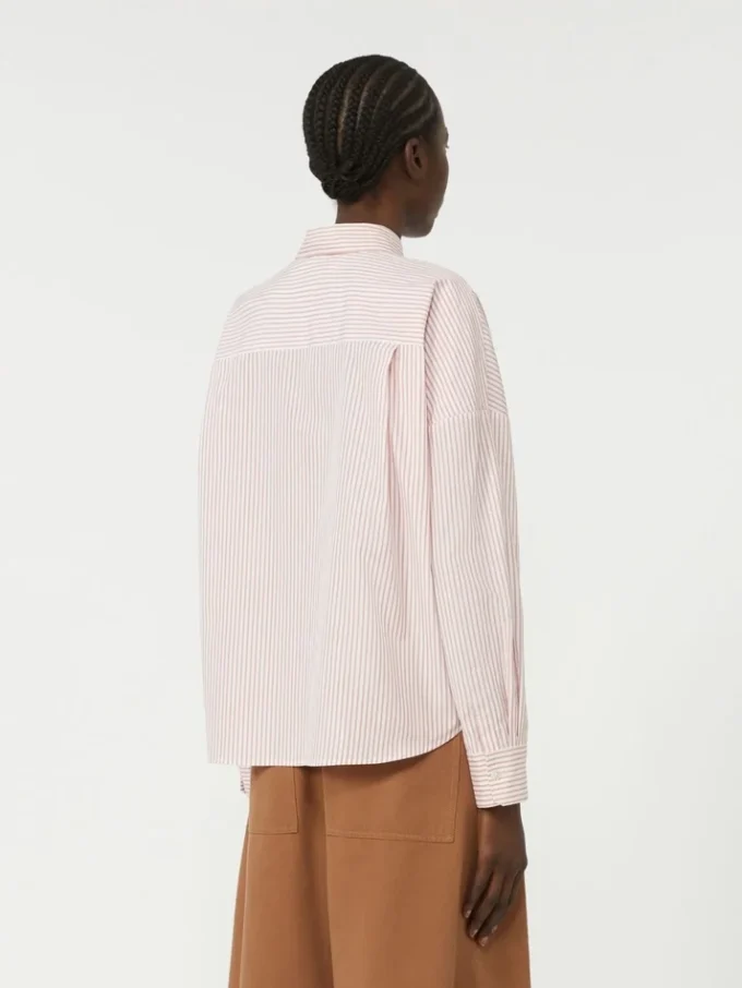 Oversized cotton shirt, pink