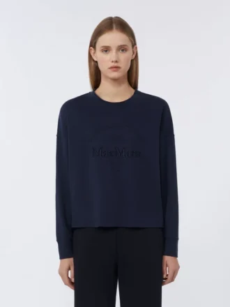 Oversized jersey t-shirt, ultramarine