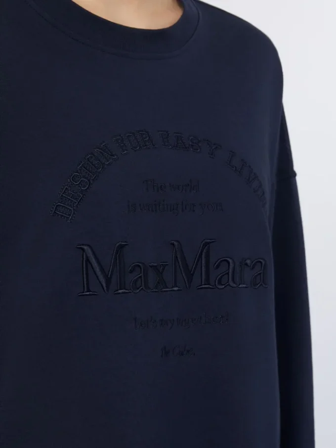 Oversized jersey t-shirt, ultramarine