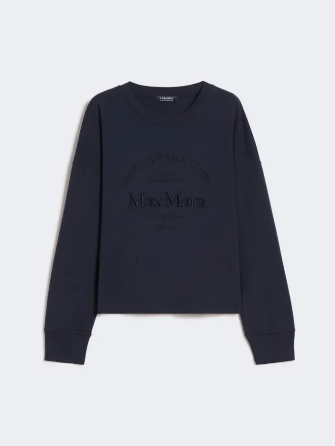 Oversized jersey t-shirt, ultramarine